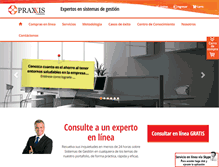 Tablet Screenshot of praxxis-consultores.com
